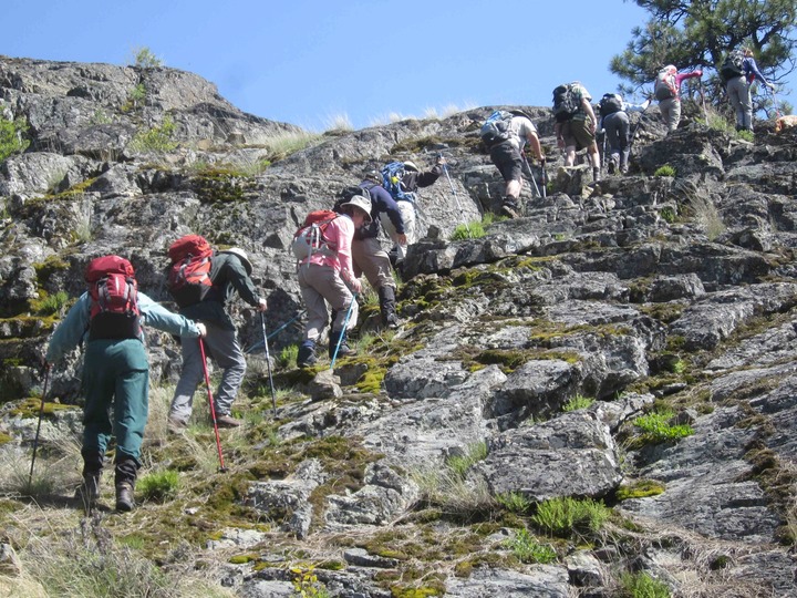 Climbing 2nd peak